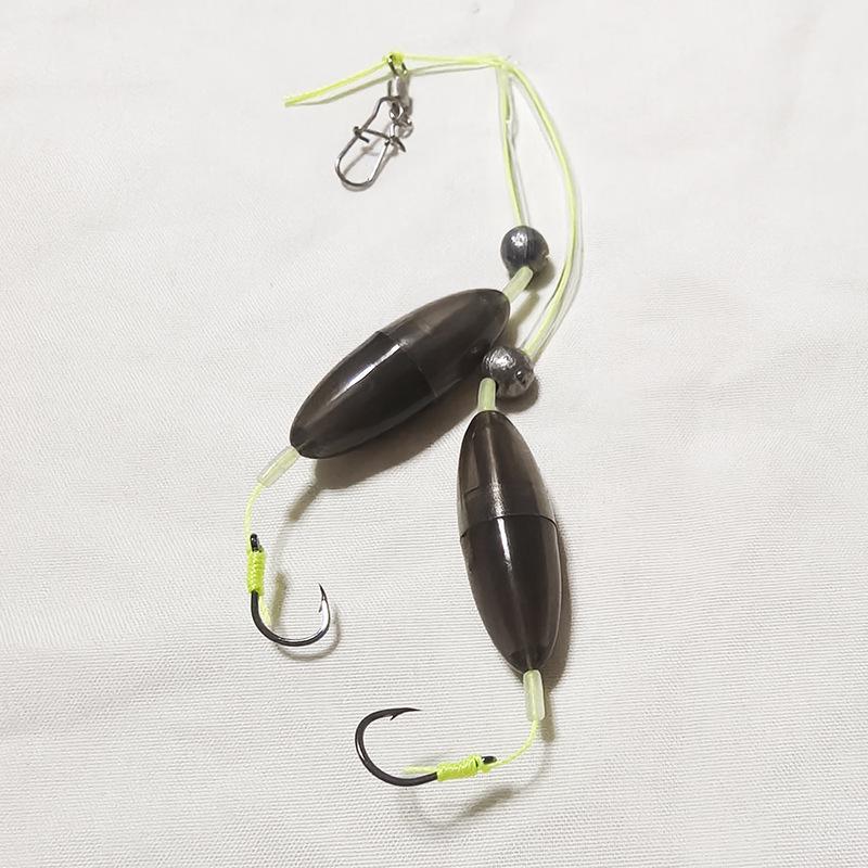 Iseni Float Bottom Fishing Rig for Big Fish with Anti-Snagging Hooks and Line