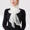Lace Flower False Collar For Women Sheer Detachable Ruffle Collar Neck Decorative Accessory for Formal Occasion Outfit