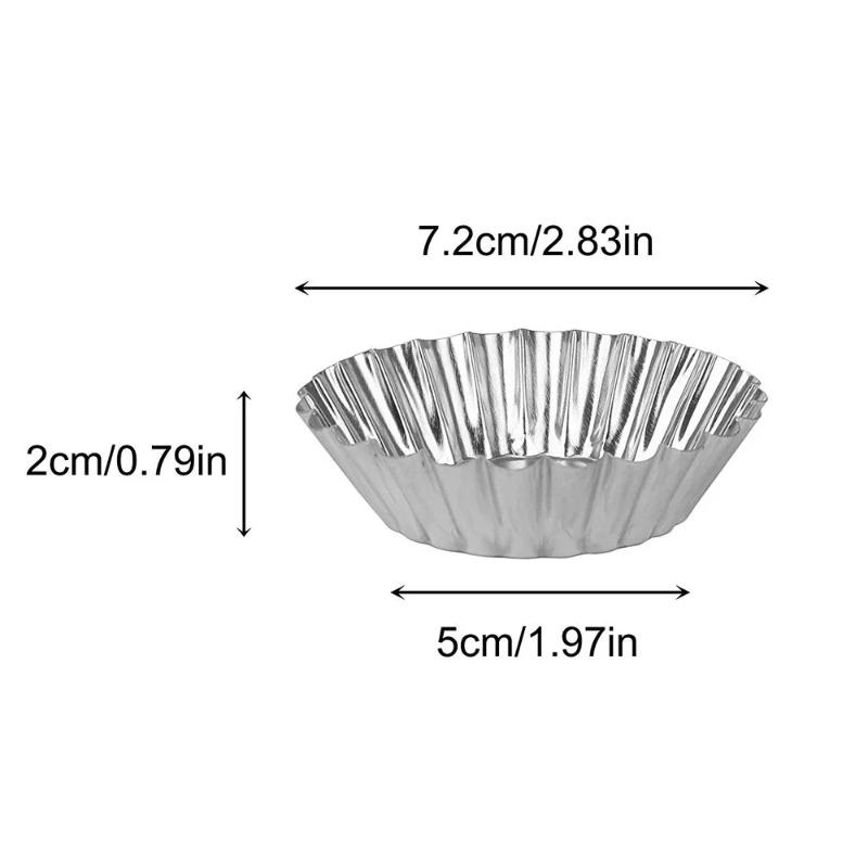 Reusable Baking Molds for Egg Tarts Cookies Puddings Non-Stick Easy To Clean Professional Pastry Tools Baking Accessories