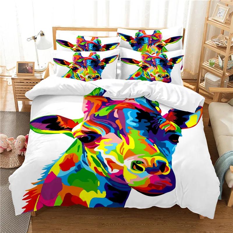 Set Letto Grizzy e i Lemming Ragazzi Ragazze Misura Singola Queen Copripiumino Federa Letto Bambini Adulti Moda Tessile per la Casa
