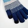 Warm Knitted Gloves for Men Winter Double Layer Thickened and Velvet for Cold Protection