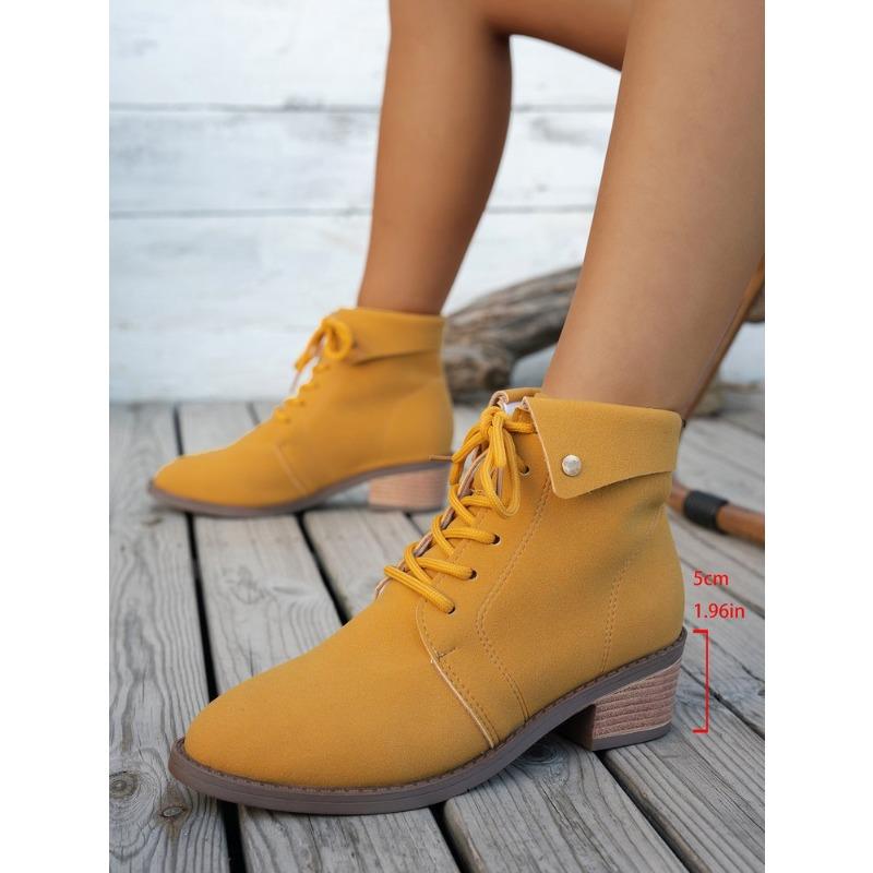 

Настоящая мягкая кожа ботинки Мартин средний толстый каблук шнуровка короткие ботинки осень новые модные универсальные кожаные ботинки удобные, теплые и нескользящие 42 имбирный