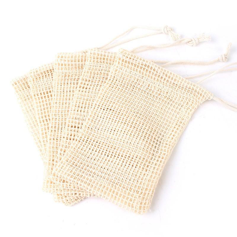 

Мешочек для мыла из рами ручной работы для ванны и хранения мыла 9x14 cm