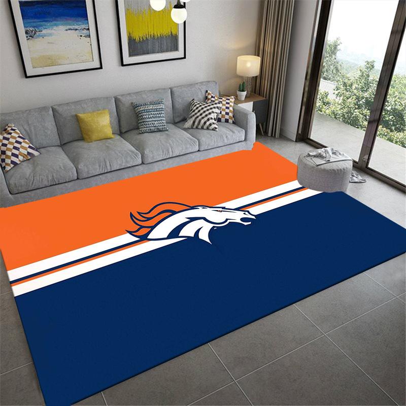 Denver Broncos Carpet Rug for Living Room Bedroom Home Sofa Decoration,Kids Play Non-slip Floor Mat