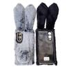 For Samsung Galaxy S25 Edge Case Plush Cute Bunny Winter Fluffy TPU Phone Cover