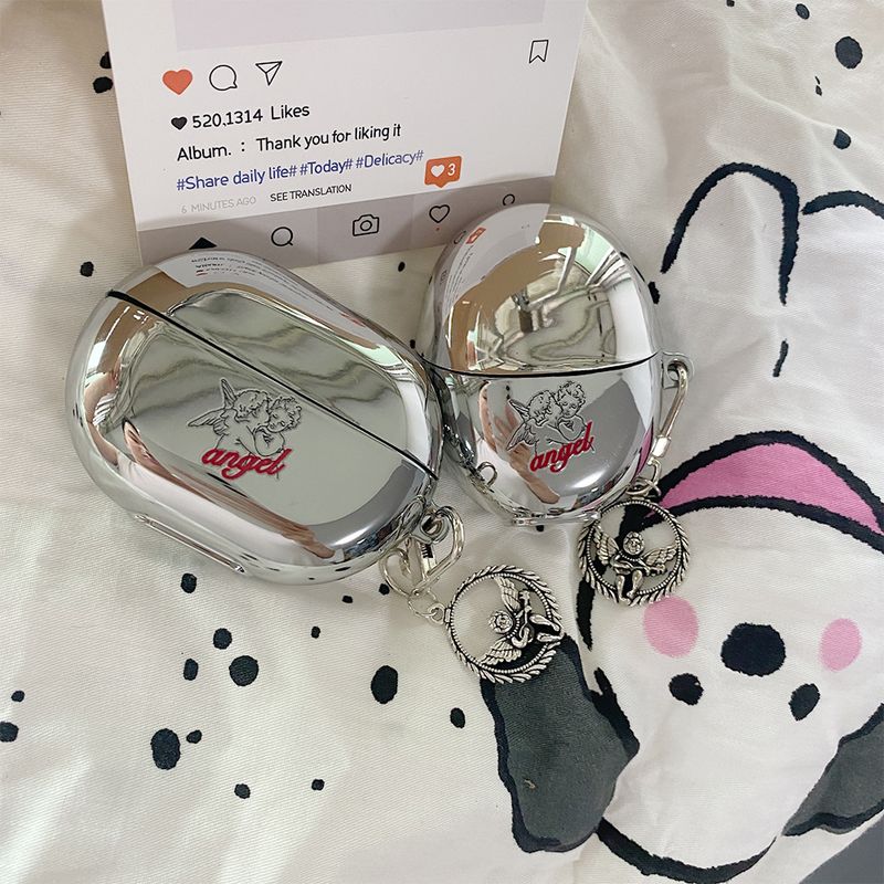 

Зеркальный защитный чехол для гарнитуры Huawei Freeclip, чехол для наушников Freebudspro4 5i/4e, беспроводной защитный чехол для Freebuds6 Four Five, Yue Yan 5-го поколения SE3 Huawei Freebuds 5i [Mirror Cupid] send pendant