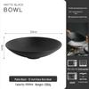 Conical Ceramic Salad & Ramen Bowl - Large Serving Dish for Home or Restaurant Use