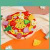 Wooden Role Play Kitchen Toys For Boys And Girls With Slicing Fun And Sensory Engagement