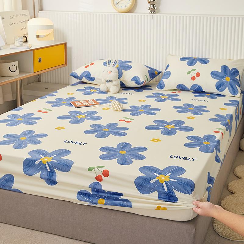 Nouveau Drap de lit imperméable imprimé dessin animé, drap-housse, couvre-matelas, drap de protection de lit à poche profonde