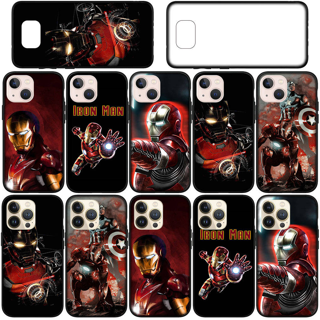 Cover for iPhone 16 15 Xiaomi Redmi Note 14 13 12 11 Pro Max X 8 9 16e Samsung Galaxy S25 S24 S23 Moto G85 14C OPPO Huawei Iron Man Ironman Phone Case