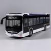 1/42 New Energy Bus Alloy Metal Diecast Model Car Sound & Light Pull Back Ideal Boy’s Children Toy Birthday Gifts with Children