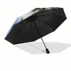 Soccer Automatic Folding Umbrella 8 Ribs Lightweight Design, Durable Iron Frame, Compact and Portable, Ideal Birthday or Christmas Gift, B