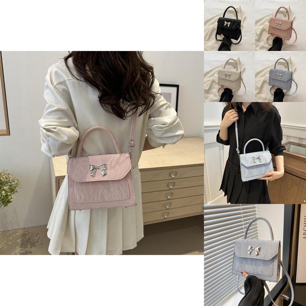 Stylish Butterfly Bow Shoulder Bag For Women 2024 Summer Korean Trendy Tote