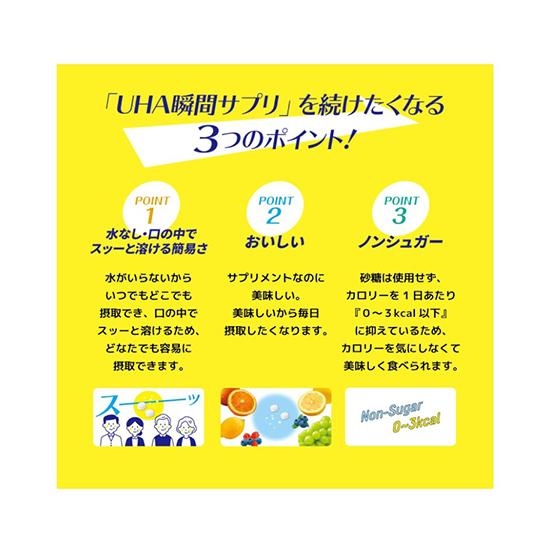 UHA Mikakuto [Officiell] Snabbverkande kosttillskott Zink, Absorberbart, 30 dagars förbrukning (60 surfplattor)