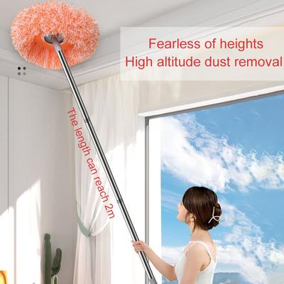 1Pc Mikrofaser Reinigung Werkzeuge Wand Haushalt Boden Runde Drehbare Fenster Reinigung Mops Set