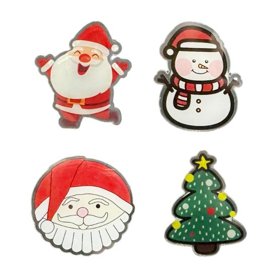 Christmas Cabinet Knob Cover Cute Santa Claus/Christmas Tree/Snowman Stretch Over Hardware Decoration for Kitchen Bathroom Dresser Wardrobe Decor