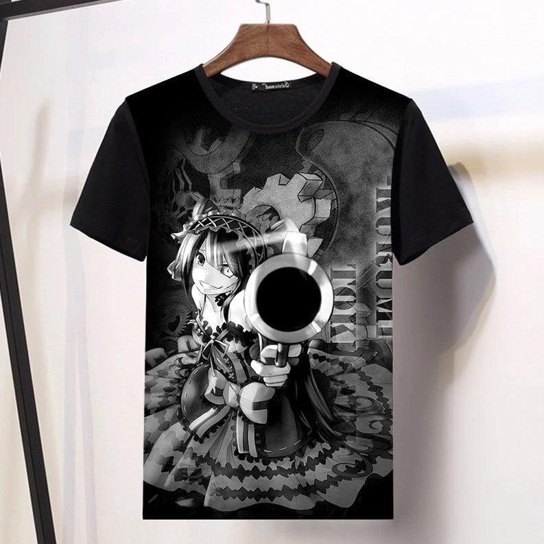 

DATE A LIVE Kurumi Tokisaki Anime Manga Womens T-Shirt Shirt Costumes Polyester 3XL