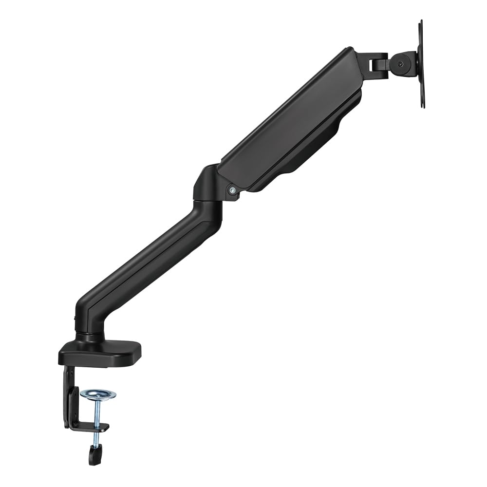 Nakabayashi Digio2 LCD Monitor Arm, Single, Mechanical Spring Type, 17-32 inch compatible, 9kg load capacity, VESA standard compatible, Black Z2755