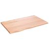 VidaXL Dessus de table marron clair 80x50x2 cm bois chêne traité 3156356