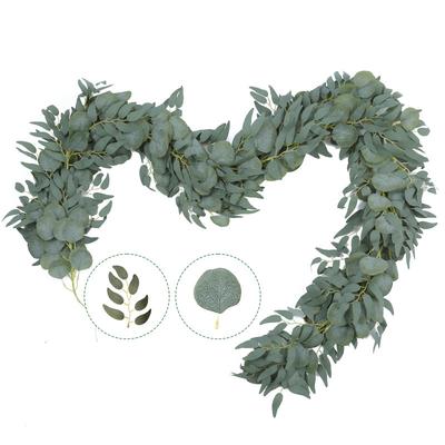 Sztuczna Zielona Roślina Symulacja Liści Liście Eukaliptusa Pnącze Rattan Ślub Dom Symulacja Liści Rattan Eukaliptusowy