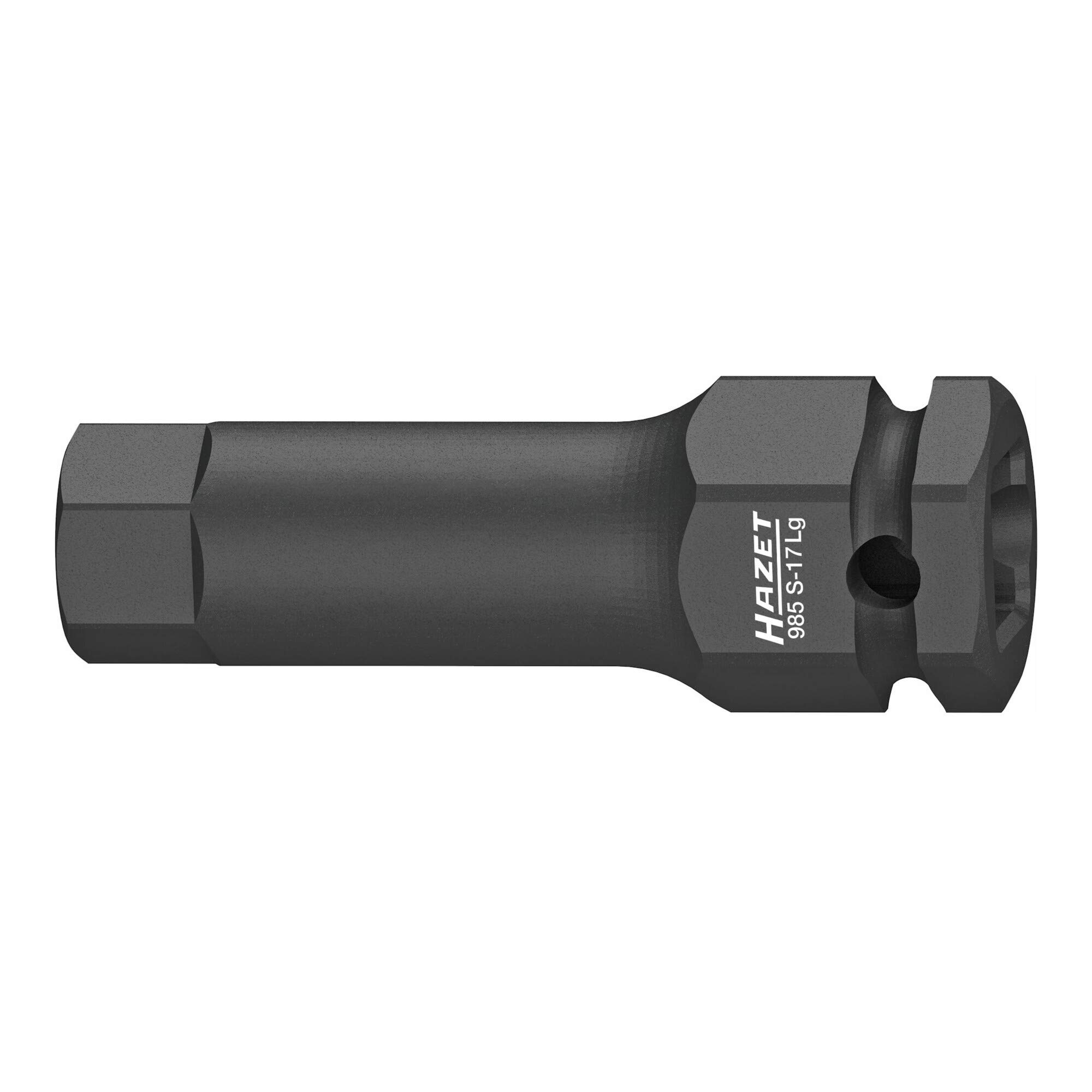 

HAZET Multi-Drive Impact Socket Long, for Hex Screws, 12.7 Drive, 985S-17LG