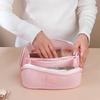 Portable Transparent Mesh Cosmetic Bag Square Storage Toiletry Bag  Camping
