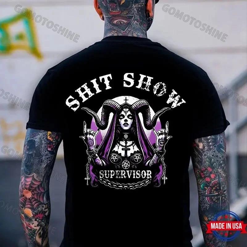 SH*T SHOW SUPERVISOR Evil Devil Nun Print Men s T-Shirt S