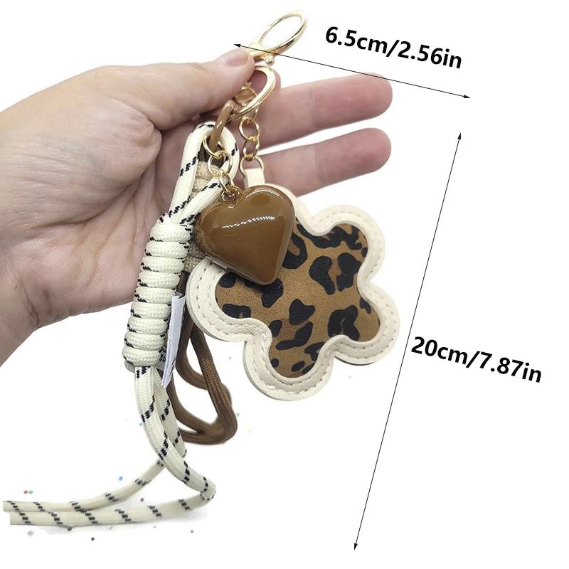 Yogodlns Leopard Flower Pattern Mini Backpack Hanging Handbag Pendant Bag Pendant Bags Accessories