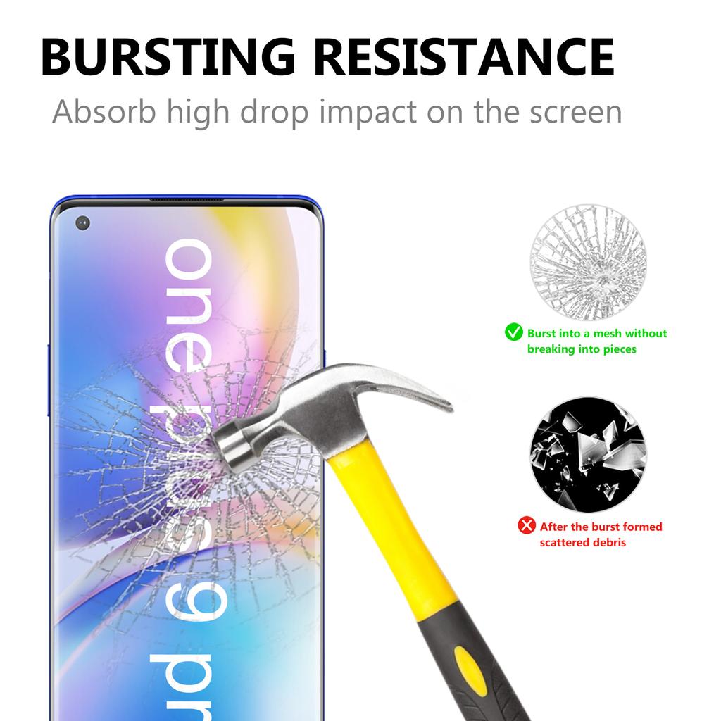 Anti-Fingerprint Ultra Clear 3D Tempered Glass Full Screen Protector Film for OnePlus 9 Pro/10 Pro