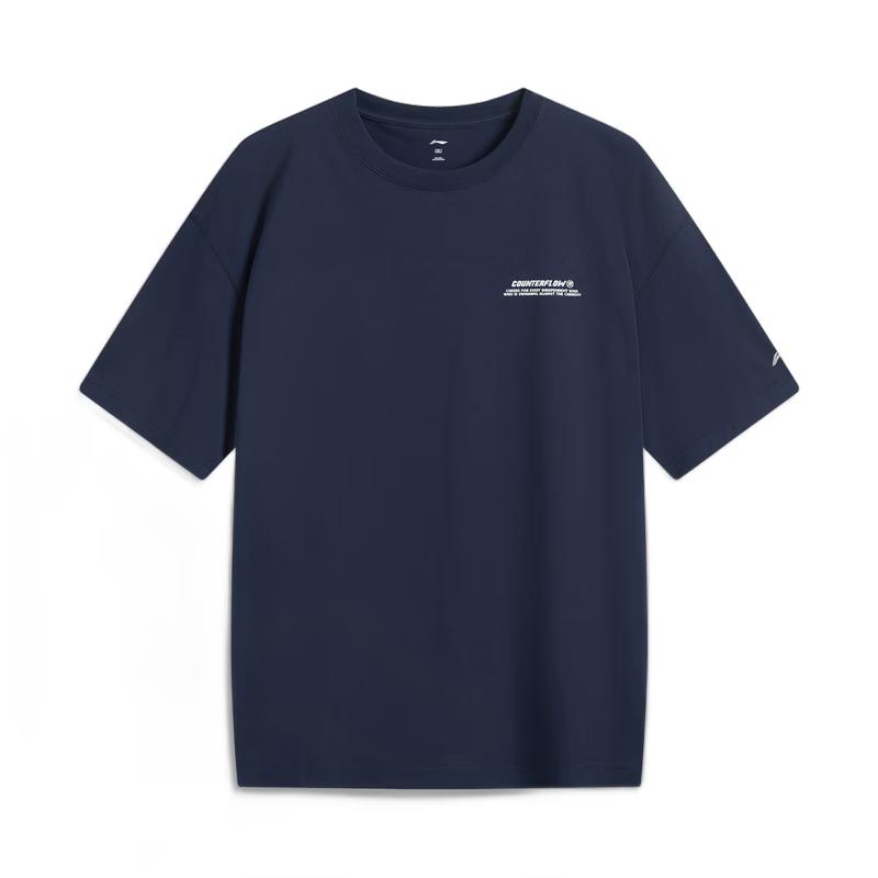 Li-Ning Men s Ice-Feel Anti-Bacterial Crew Neck T-Shirt S