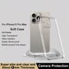 IMAK UX-5 Series for iPhone 15 Pro Max Case Thin Fit TPU Crystal Clear Phone Cover