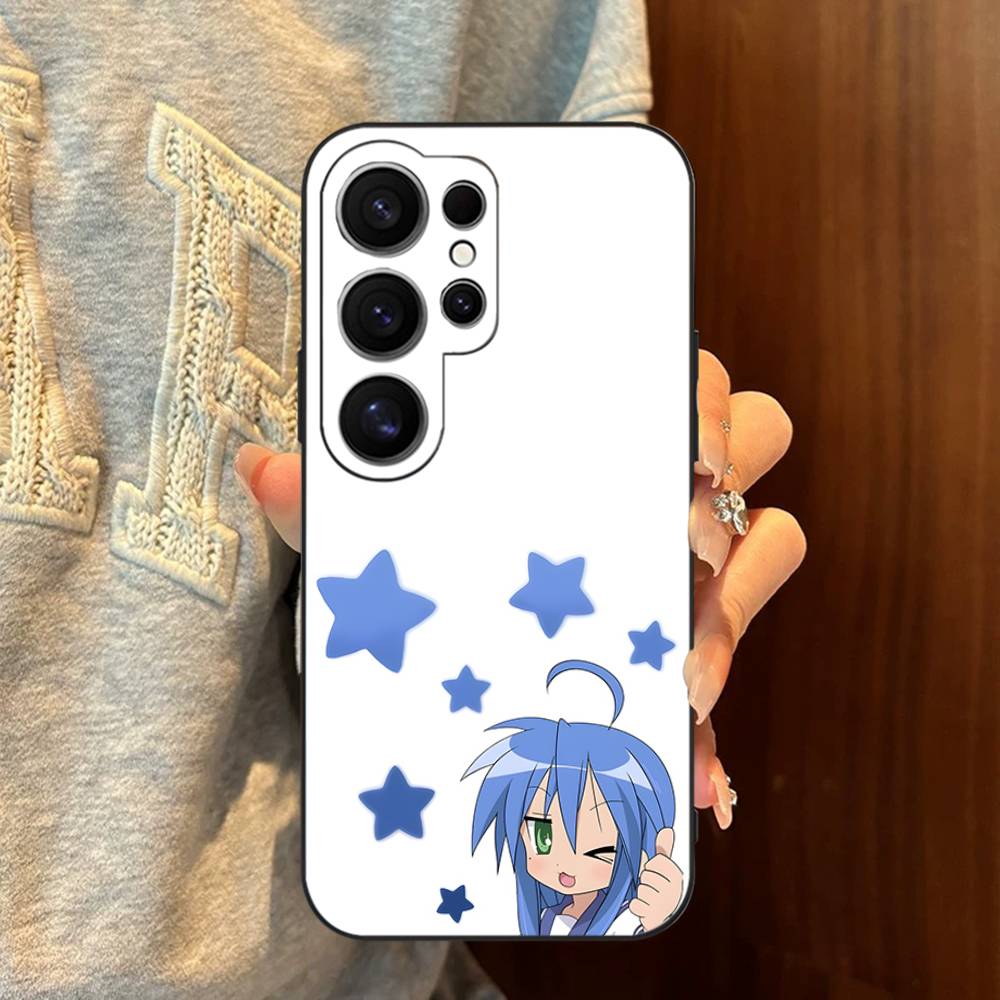 K-Konata Izumi Lucky S-Star Phone Case For Samsung S 24 Fe 25 Ultra Plus 20 Lite 21 30 22 23 24 22 Ultra 5G Fundas