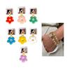 Pack of 7 Multifuntional Bracelet Band Link Tool Stainless Steel Flower Modular Connection Bracelet Charm for Jewelry