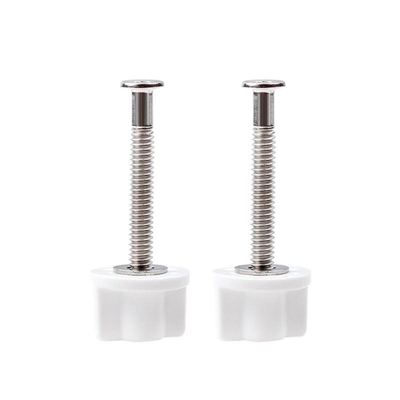 Toilet Seats Hinge Bolts Set Metal Toilet Seats Replacement Screws Set Toilet Seats Fastener Set for Top Mount Seats