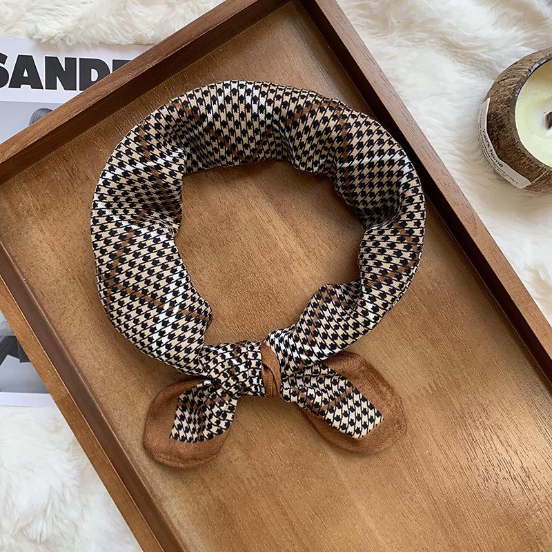Silk scarf square scarf high-end new thickened warm scarf head scarf neck protection small scarf