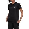 Adidas Run It Tee With Solid Print Logo Women Tops Black HL1455