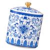 Ceramic Storage Jar Multifunctional Tea Salt Candy Canister Storage Container with Airtight Lid for Cooking