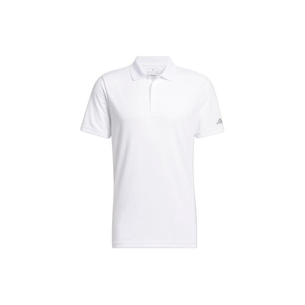 Adidas Core Performance Primegreen Golf Logo Straight Fit Polo Shirt Men Tops White IU4441