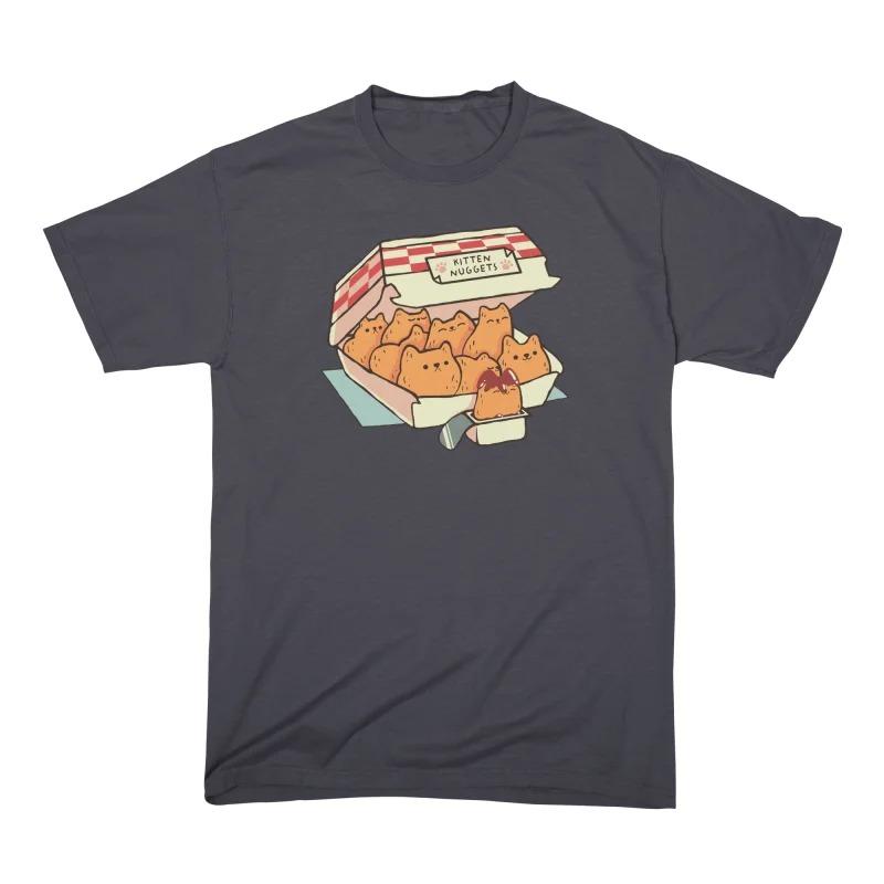 

Kitten Nuggets Fast Food Cat By Tobe Fonseca Trendy Casual TShirt Mens and Womens Luxury Brand Top M