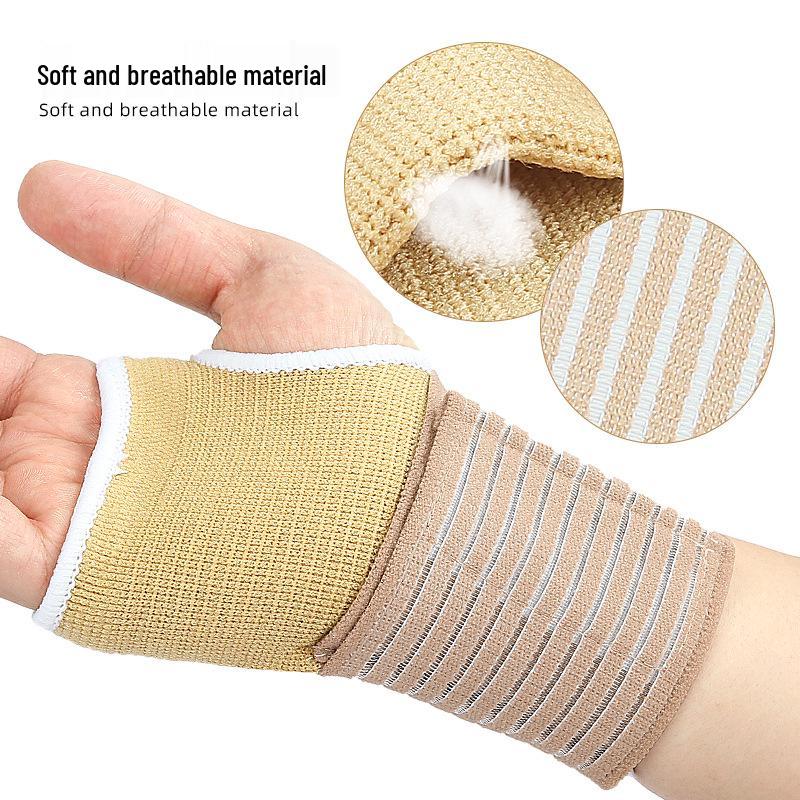 Adjustable Half-Finger Compression Wristband Glove for Outdoor Fitness & Tennis