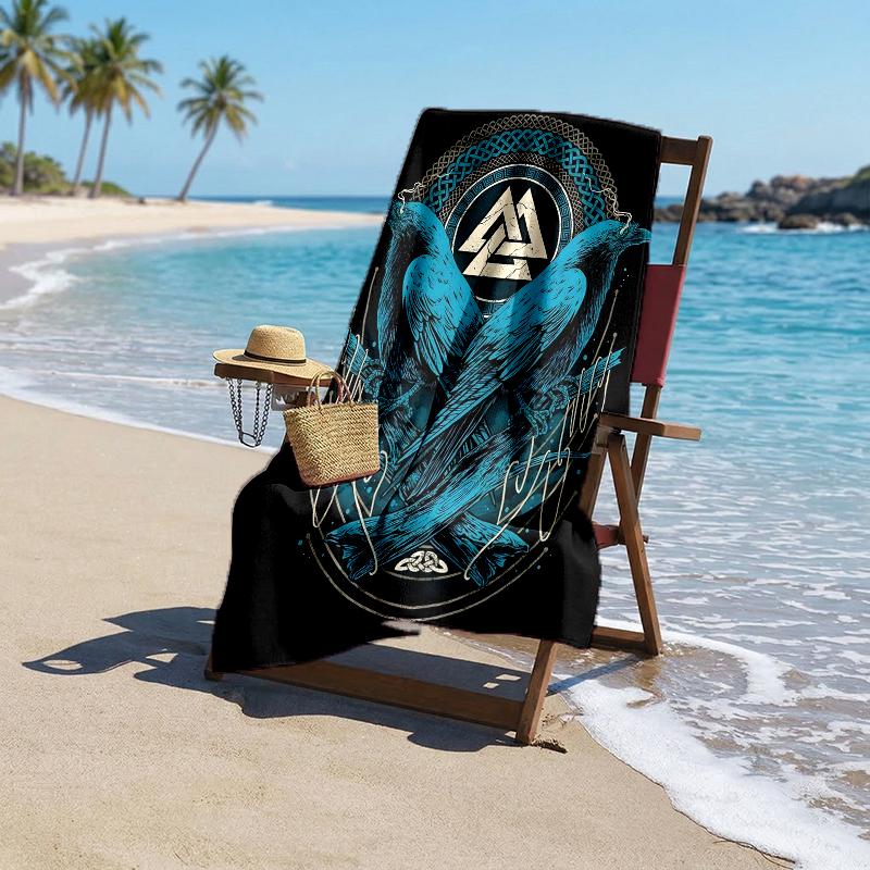 Nordic Mythology Fashion Beach Towel: Ideal for Summer Adventures Soft, absorbent and quick drying suitable for swimming and bathing