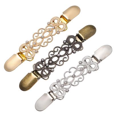 Charm Gift Shirt Collar Retro Winter Shawl Brooch Duck Clip Clasps Sweater Blouse Pin Cardigan Clip