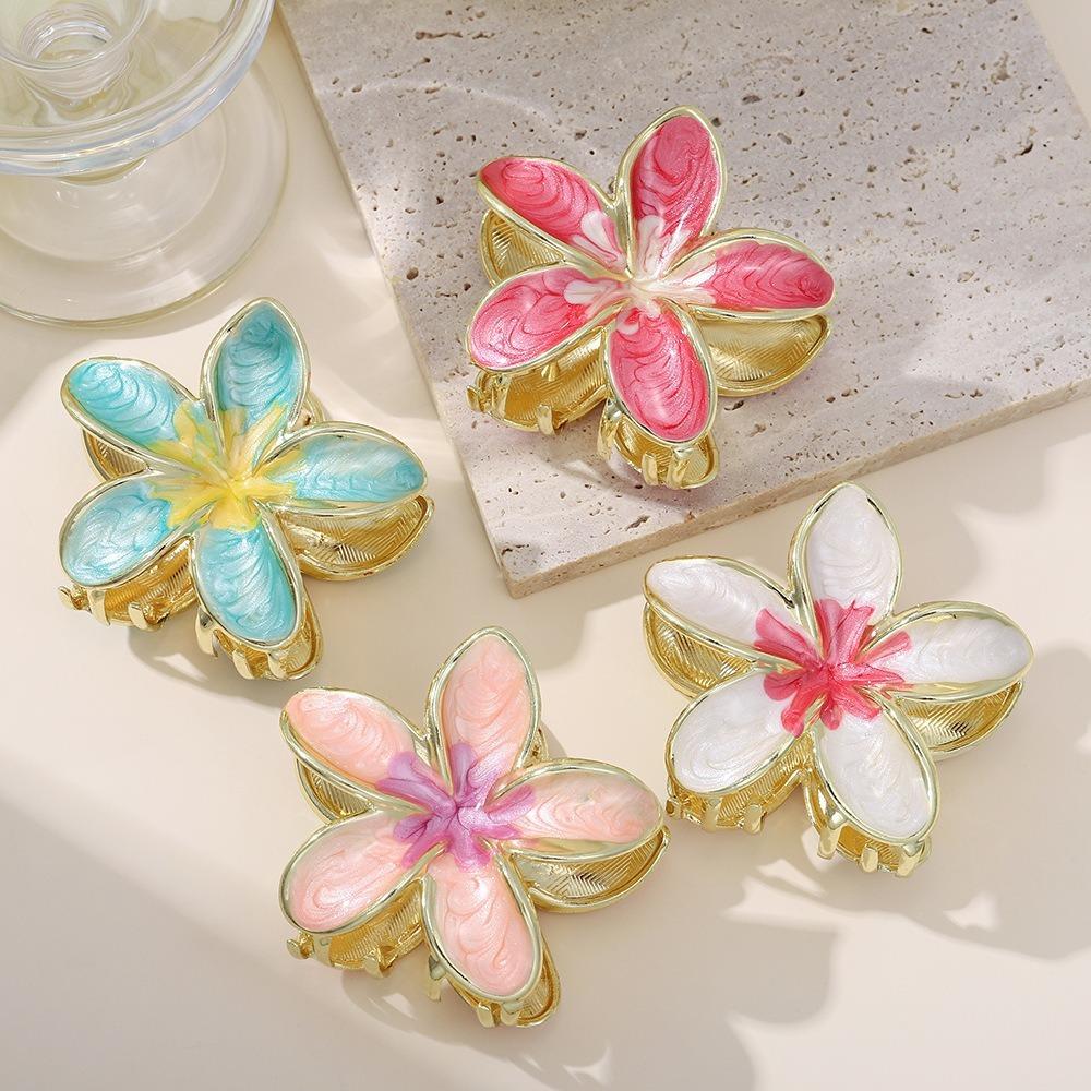 1/3Pcs Hair Accessories Hawaiian Flower Clips Alloy Lily Flower Hair Claws  Hairstyles