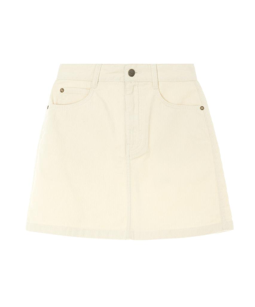 Lee Corduroy Mini Skirt Ivory