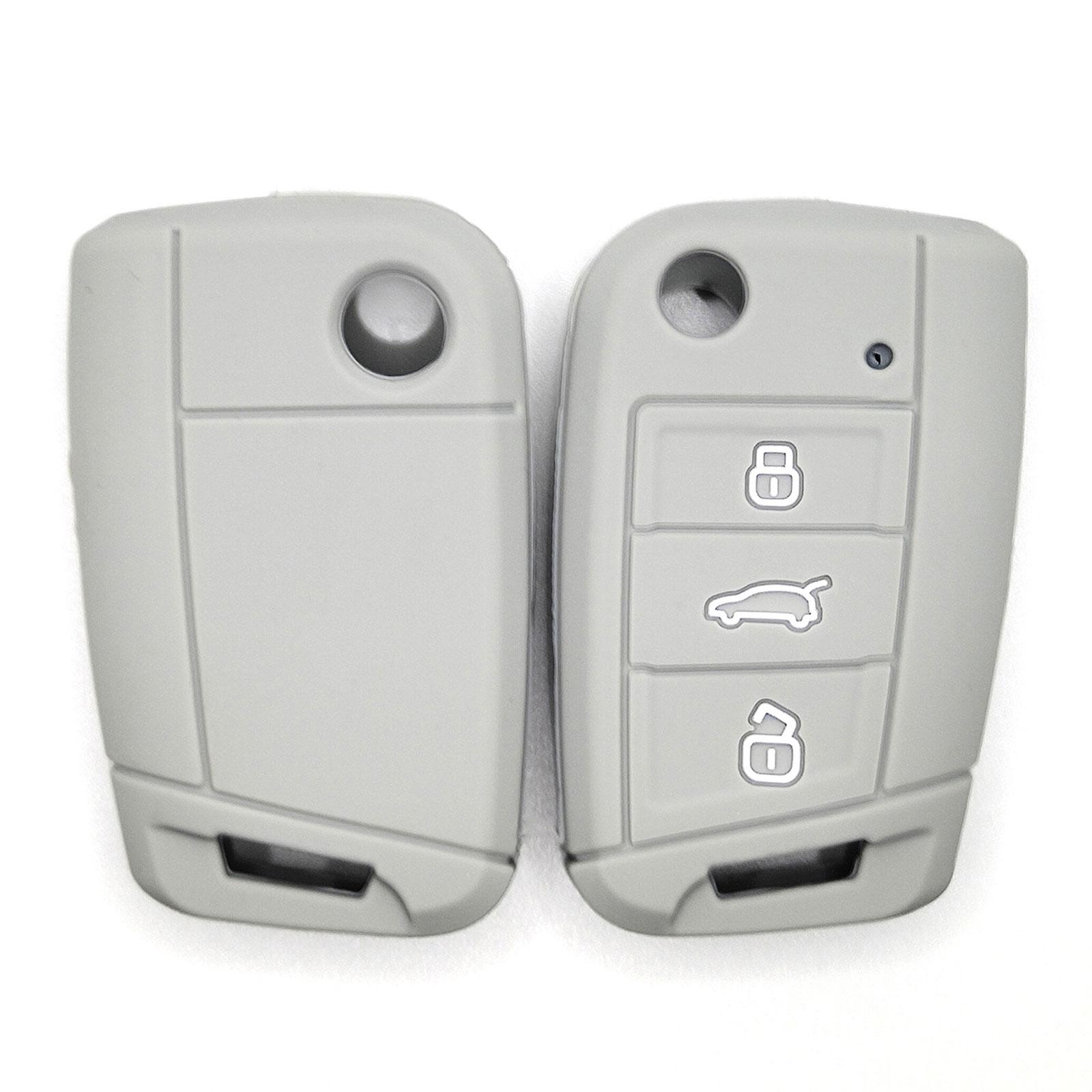 

Чехол для автомобильного ключа держатель для VW Golf 7 T-Cross Polo T-Roc Skoda Octavia A7