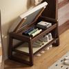 Modern Shoe Changing Stool, Solid Wood Shoe Rack, Long Sitting Stool, Shoe Storage Cabinet, Storage Rack, Entrance Shoe Stool