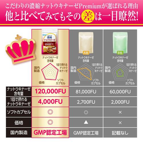 Premium 4000FU Nattokinase Capsules, Highly Concentrated Enzyme, Dietary Supplement, 30-Day Supply (Made in Japan)