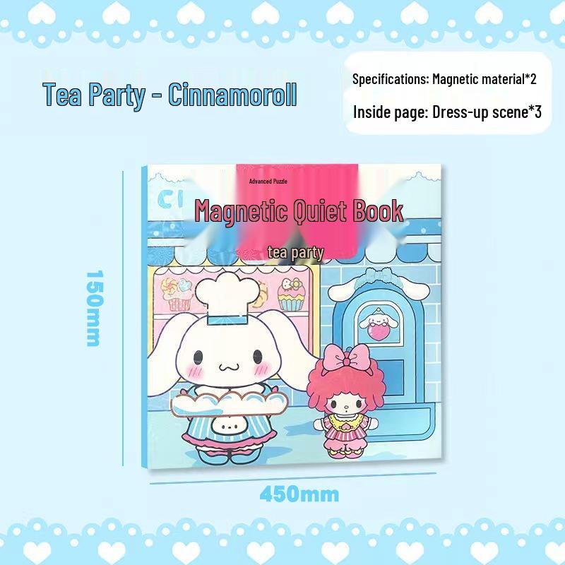 Magnetic Quiet Book: Full Series with Pre-Cut Magnetic Stickers - Ideal Children's Gift for Relaxation