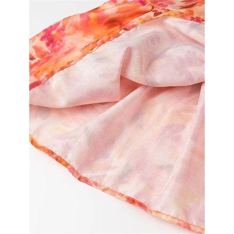 Stacked Fungus Edge Strap Backless Dress Laminated Wooden Ear Strap Dress