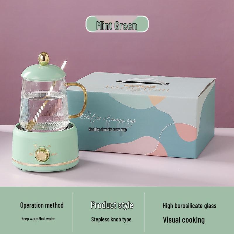 Large Capacity Electric Glass Kettle for Herbal Tea & Hot Milk